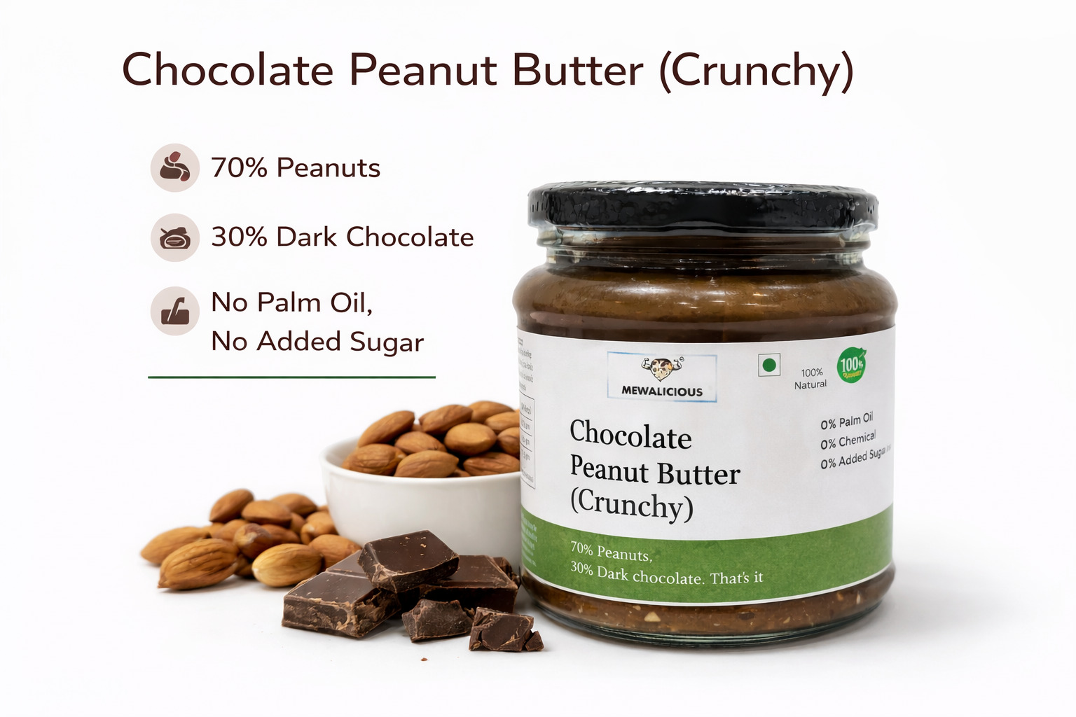 Mewalicious Chocolate Peanut Butter (Crunchy)