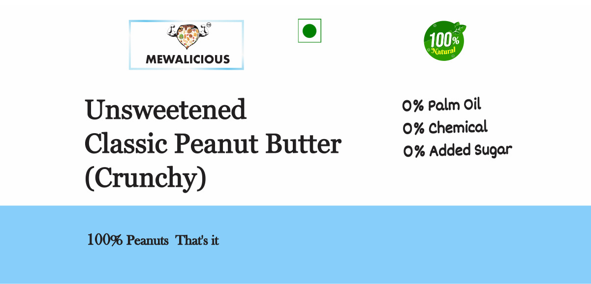 Unsweetened Classic Crunchy Peanut Butter